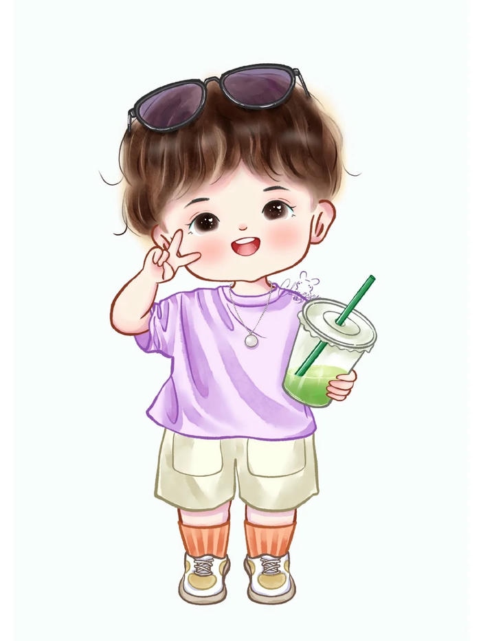 ảnh chibi bé trai đáng yêu