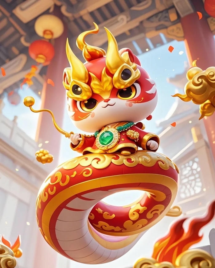 ảnh chibi con rắn dài ngoằn