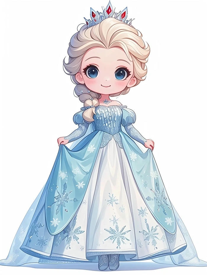 ảnh công chúa disney chibi