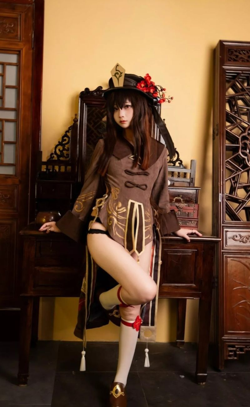 ảnh cosplay hutao cực dâm