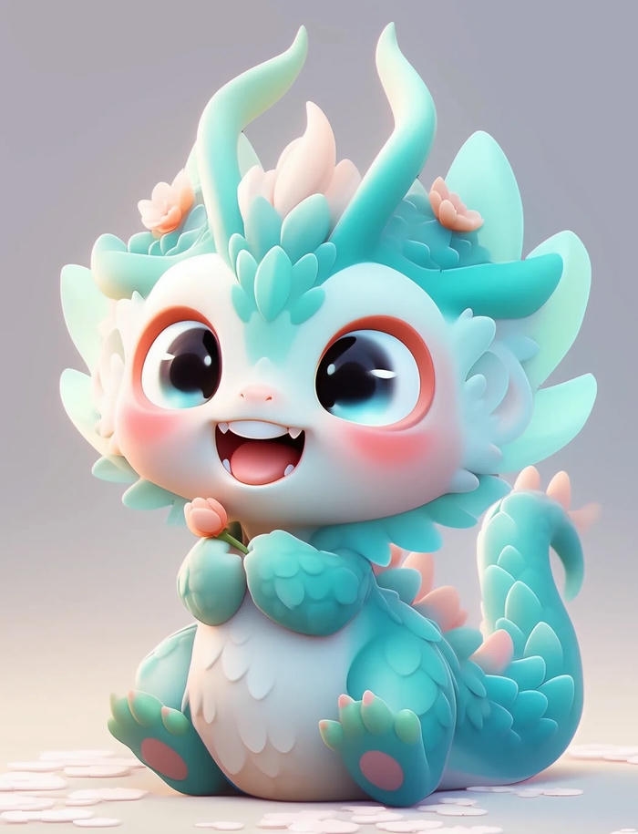 chibi hình con rồng cute