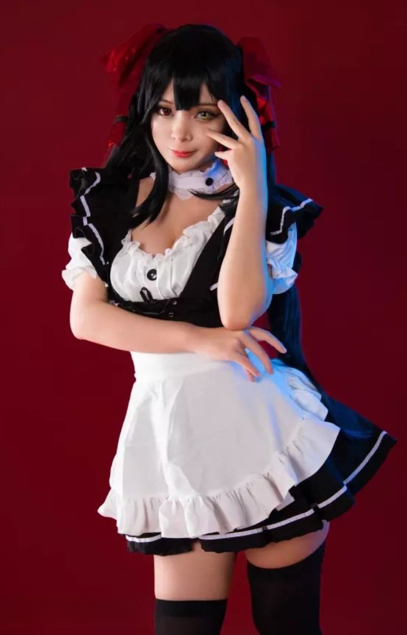 cosplay hầu gái dễ thương