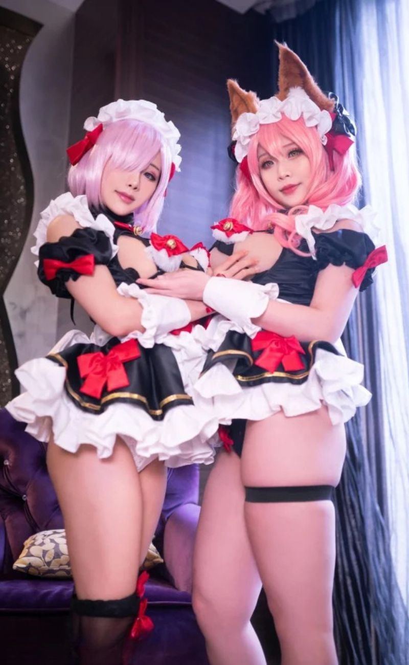 cosplay hầu gái gợi cảm