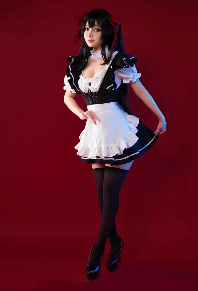 cosplay maid dâm