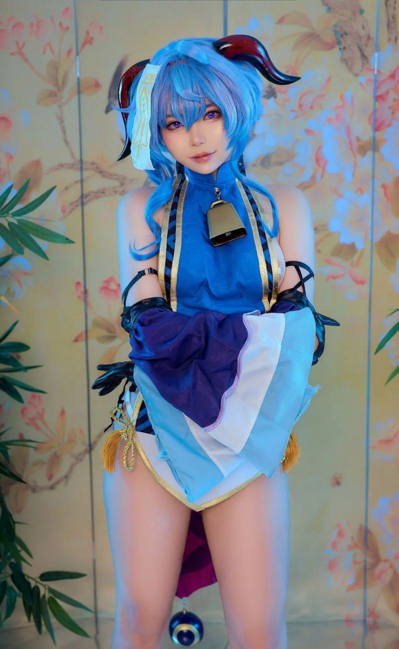 hình ảnh cosplay ganyu đáng yêu