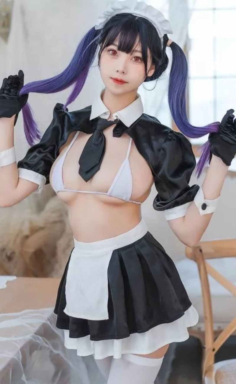 hình ảnh cosplay hầu gái cực xinh