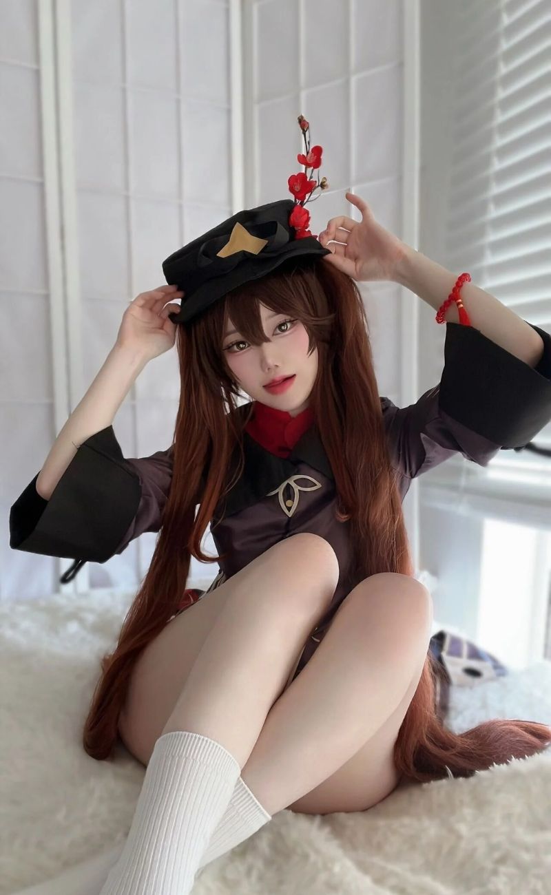 hình ảnh cosplay hutao dễ thương