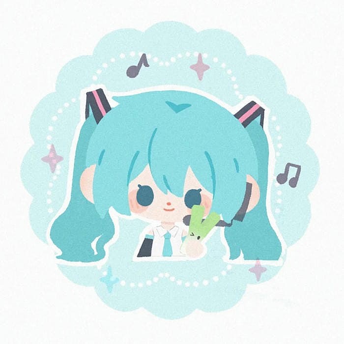 hình ảnh hatsune miku chibi xinh