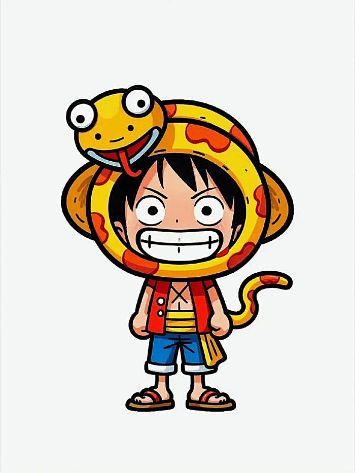 hình ảnh luffy chibi siêu cute