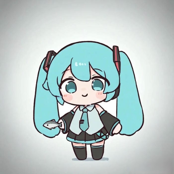 hình ảnh miku chibi dễ thương