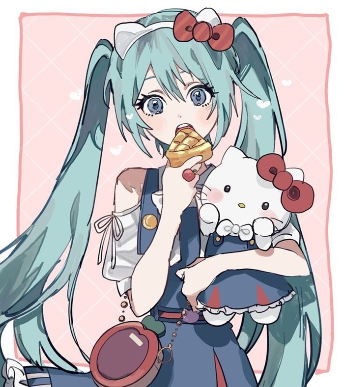 hình chibi miku dễ thương