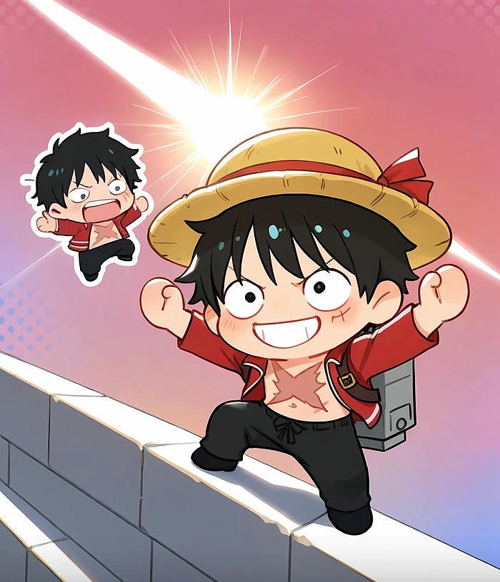 hình luffy chibi cuti