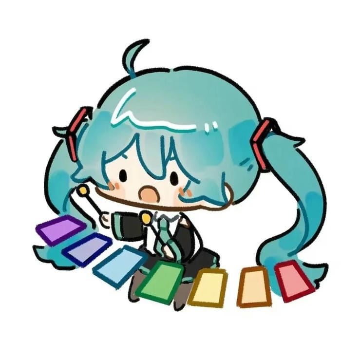 hình miku chibi