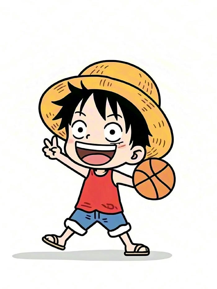 luffy chibi cực đẹp