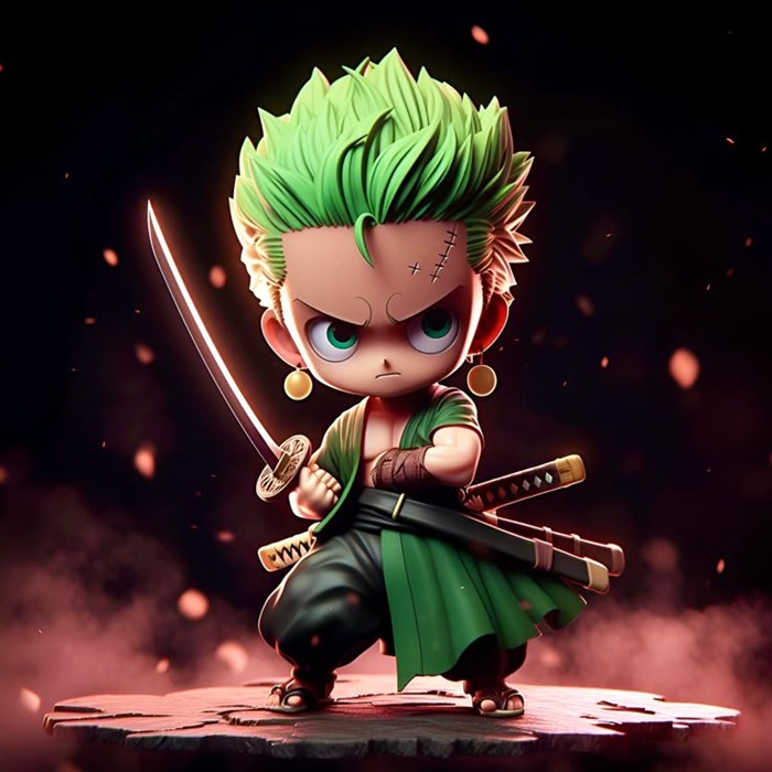 zoro chibi ngầu