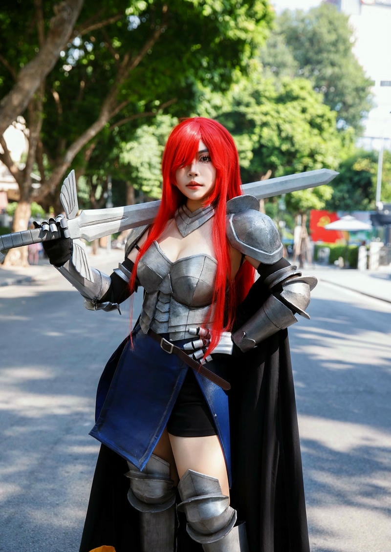 ảnh cosplay erza sexy