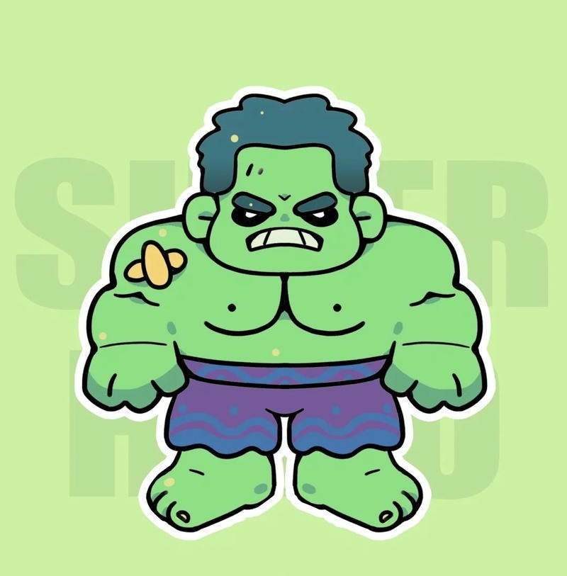 ảnh hulk chibi hd