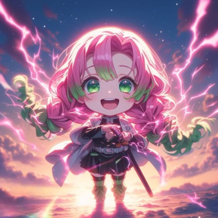 ảnh mitsuri chibi 3d