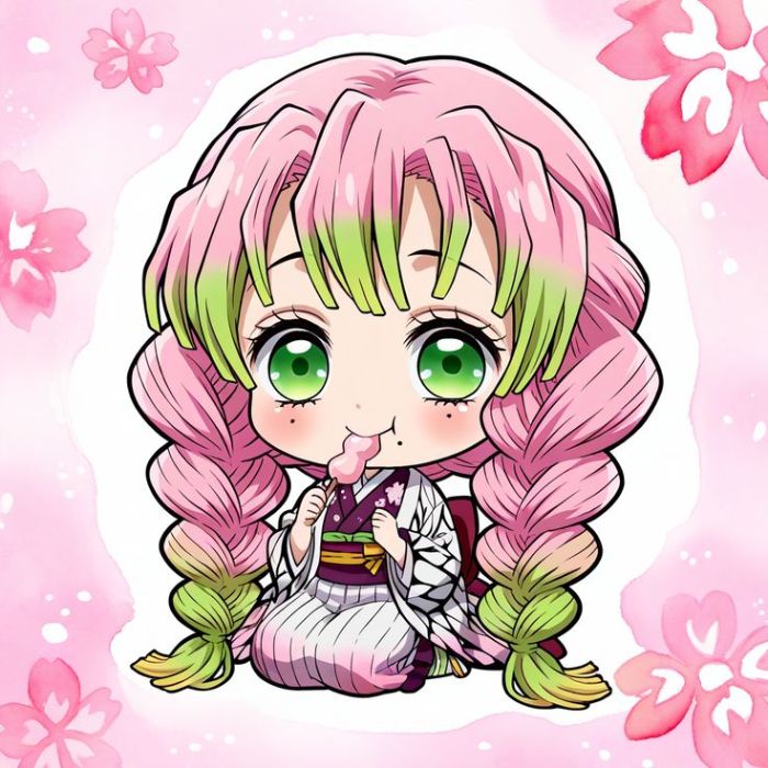 ảnh mitsuri chibi dễ thương nhất