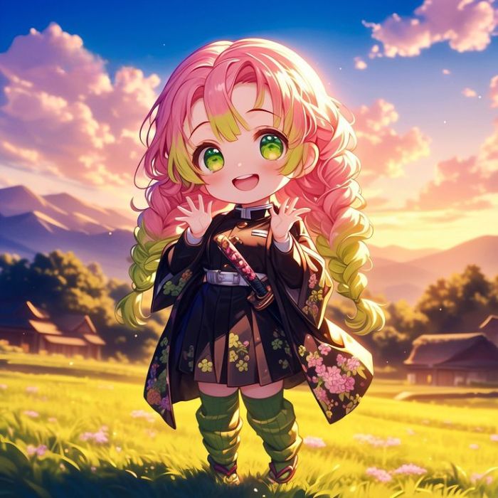 ảnh mitsuri chibi dễ thương