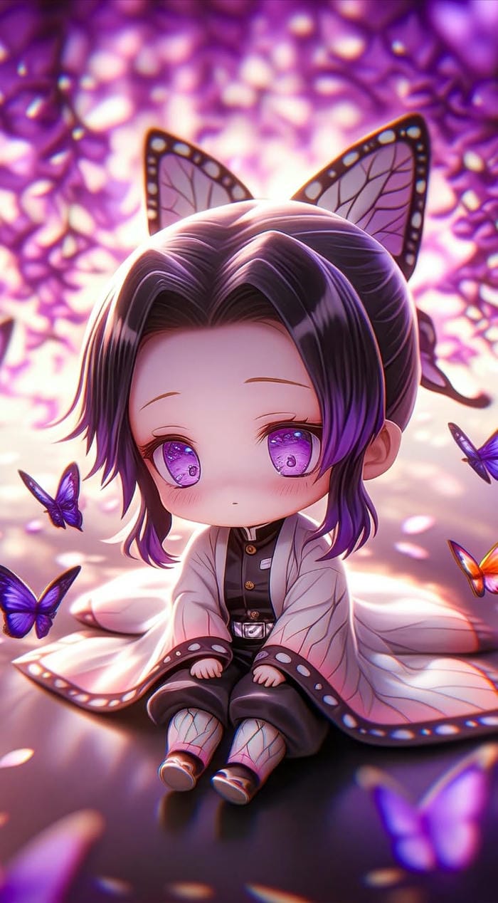 ảnh shinobu chibi xinh đẹp
