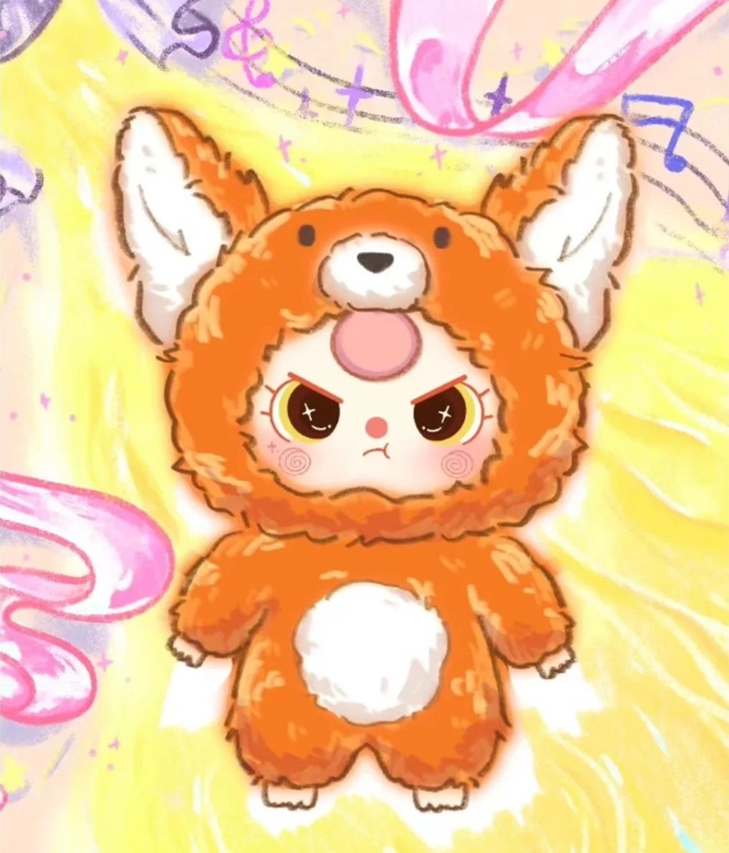 baby three chibi dễ mến