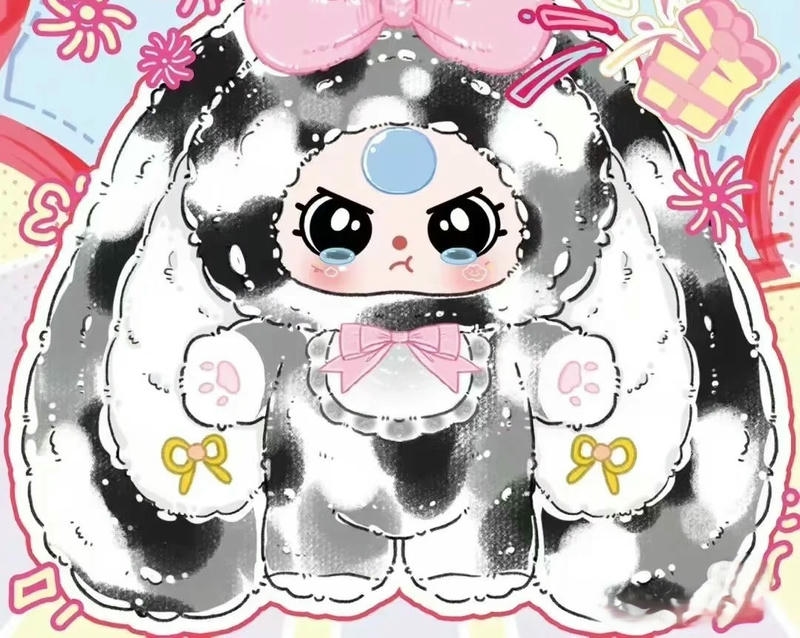 baby three chibi màu bò sữa
