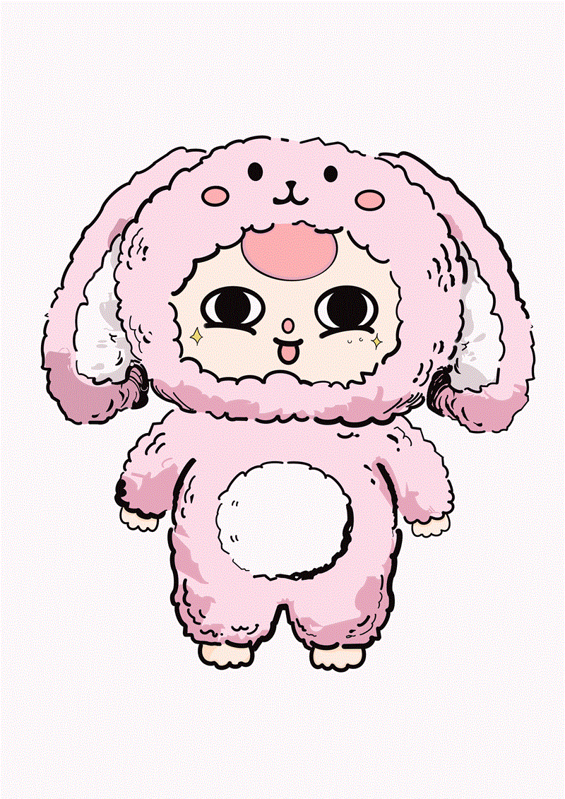baby three chibi màu hồng