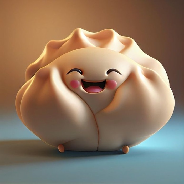 bánh bao chibi 3D