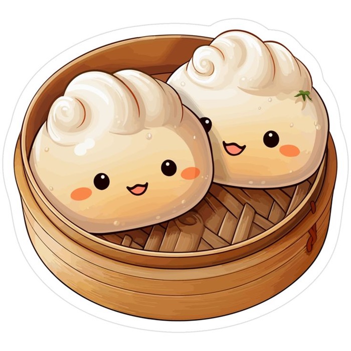 bánh bao chibi cực dễ thương