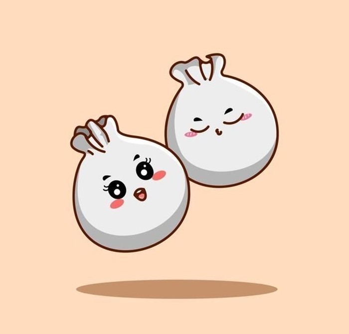 bánh bao chibi dễ thương