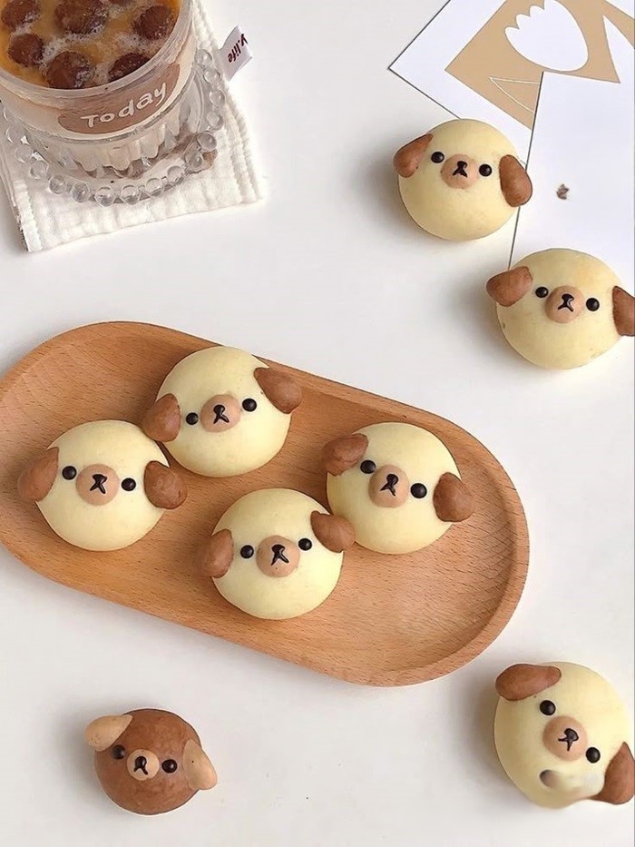 bánh bao chibi hình con cún