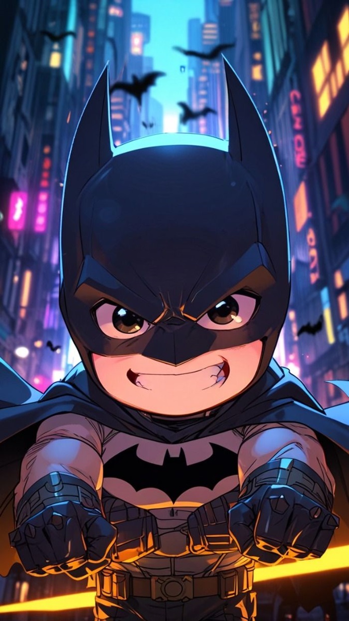 batman chibi HD nhiều màu
