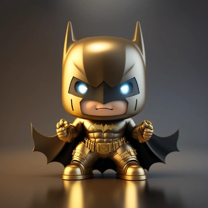 batman chibi mạ vàng