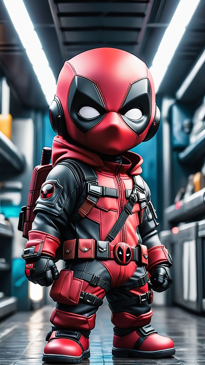deadpool chibi 3D đẹp nhất