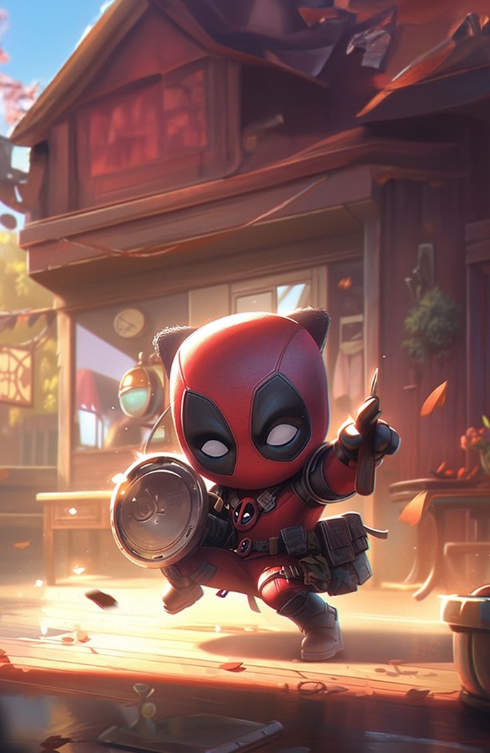 deadpool chibi HD đẹp