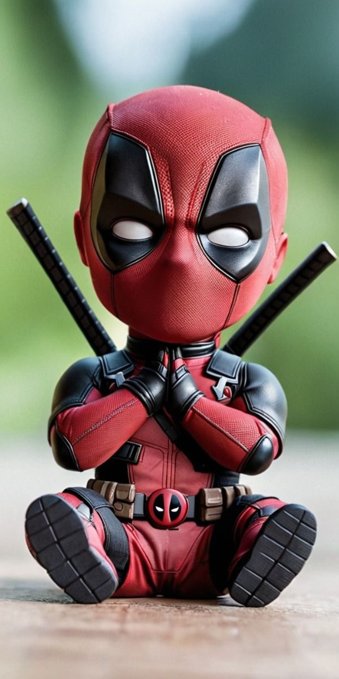 deadpool chibi chắp tay