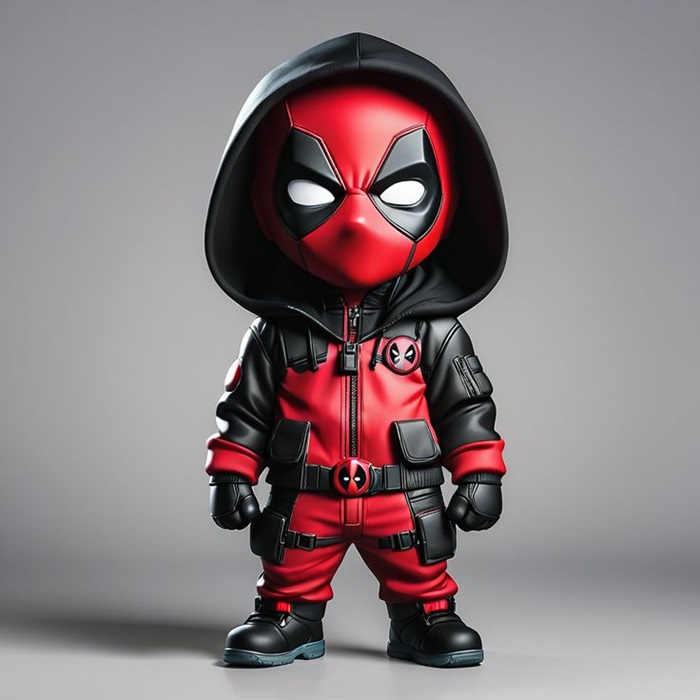 deadpool chibi đội mũ