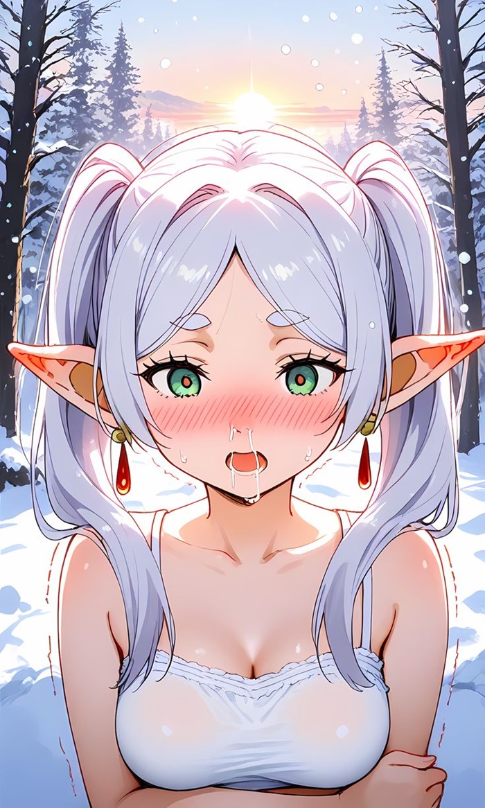 frieren chibi đáng yêu