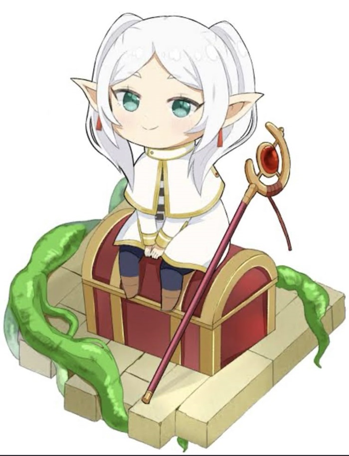 frieren chibi tìm kho báu