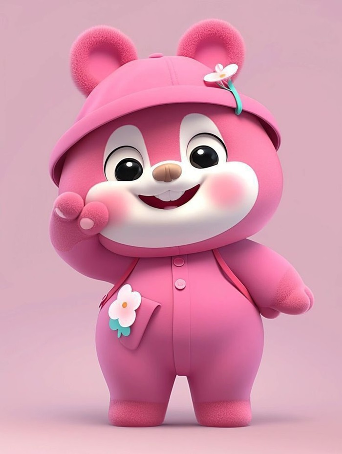 gấu dâu chibi cực cute