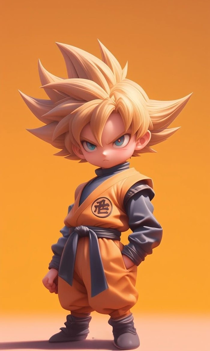 goku chibi 3D cực đẹp