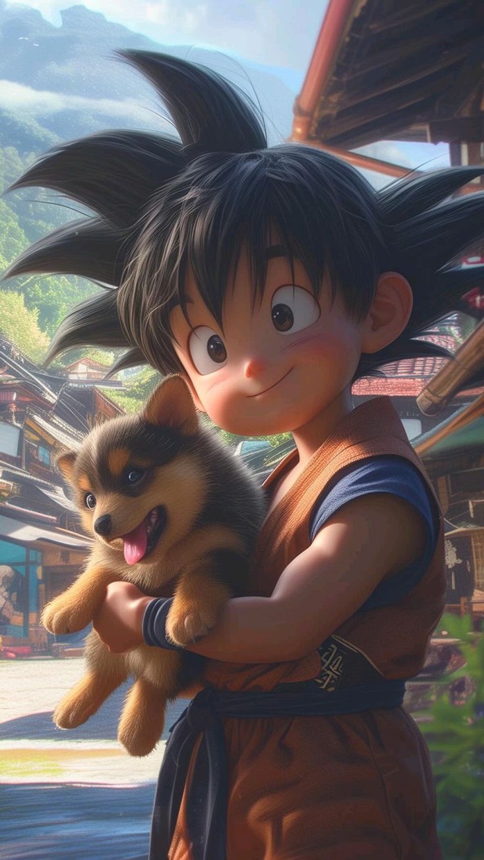 goku chibi 3D đáng yêu
