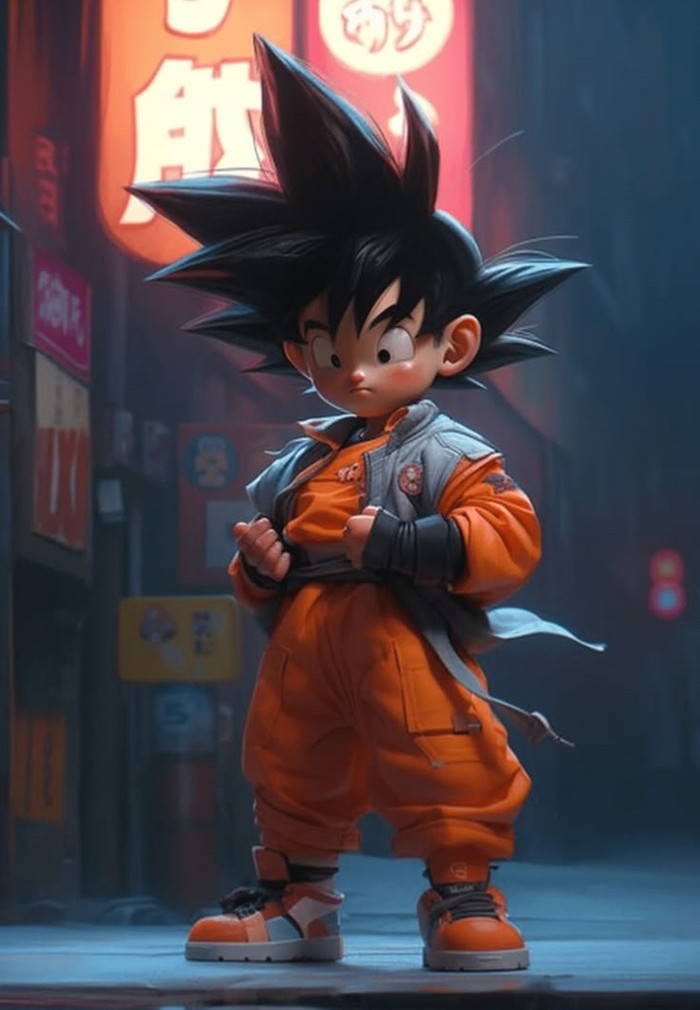 goku chibi 3D đẹp