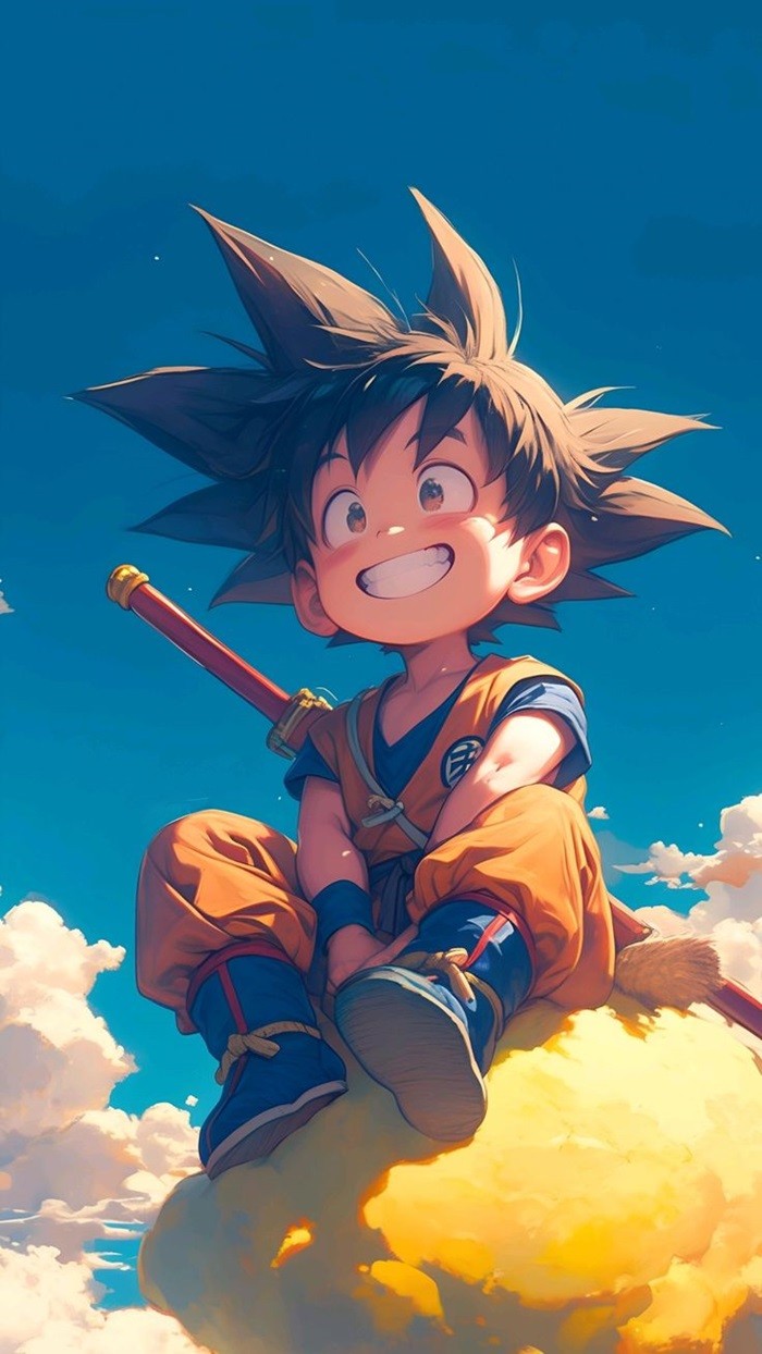 goku chibi HD cười nhe răng