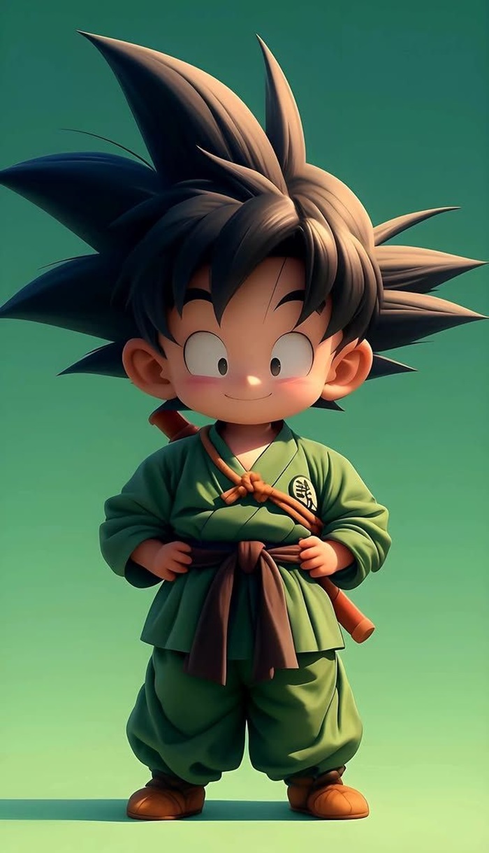 goku chibi áo xanh