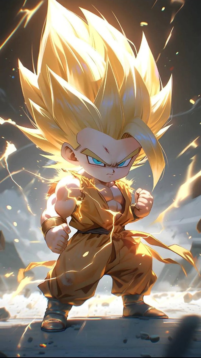goku chibi siêu saiyan 3
