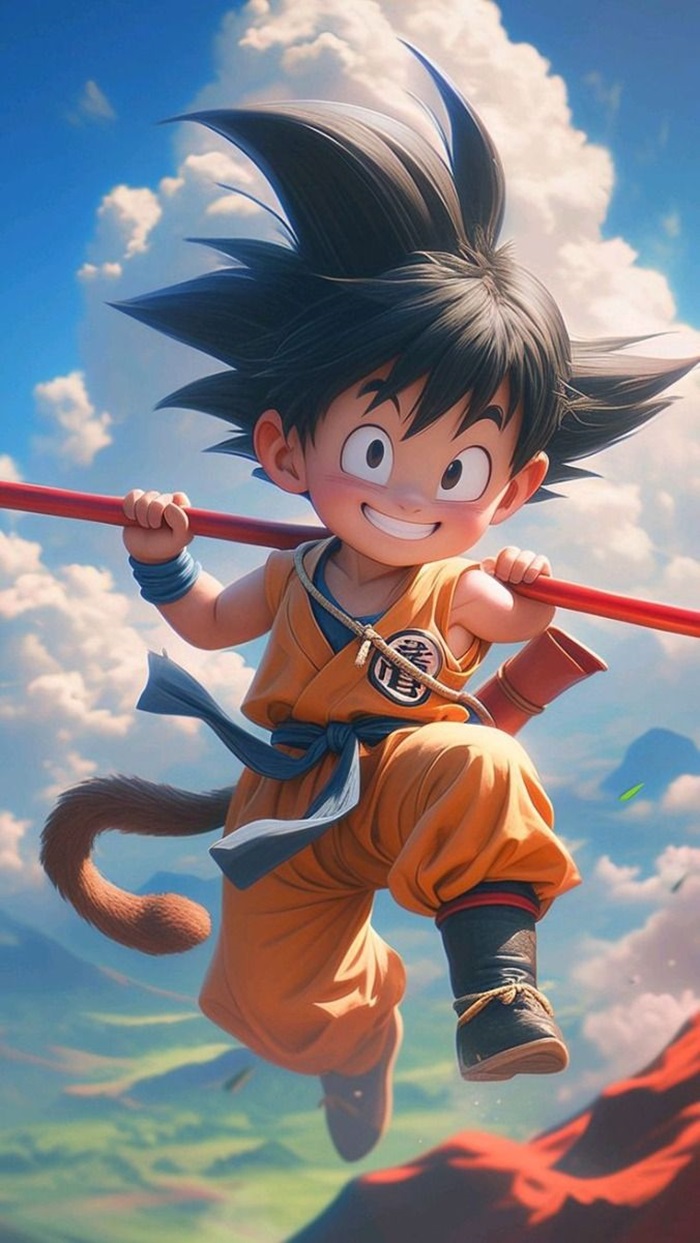 goku chibi vui vẻ