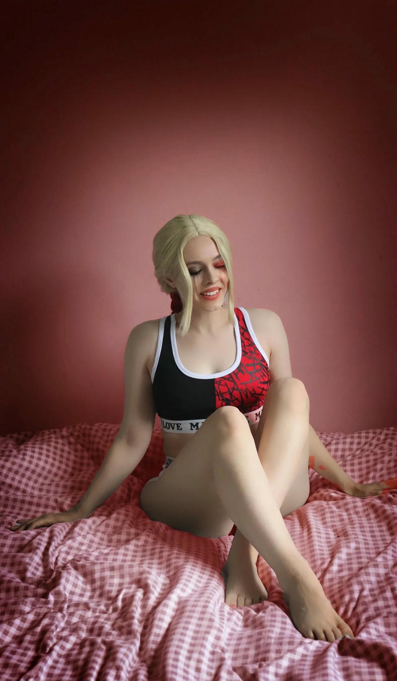 harley quinn cosplay đáng yêu