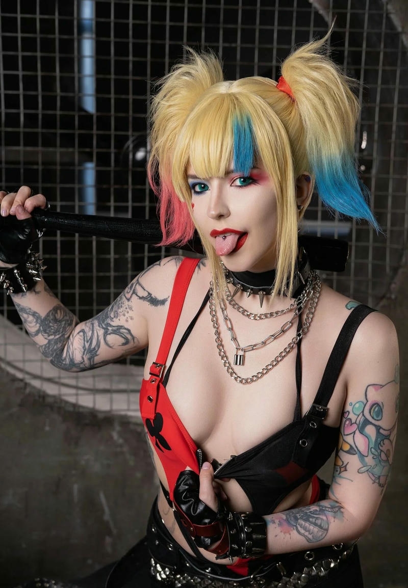 harley quinn cosplay nóng bỏng